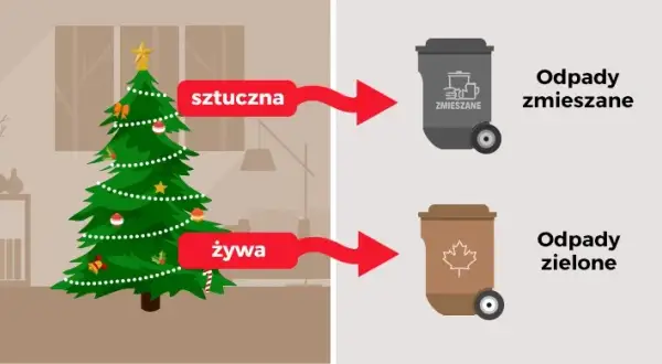 Gdzie wyrzucić sztuczną choinkę? Sprawdź, jak to zrobić właściwie