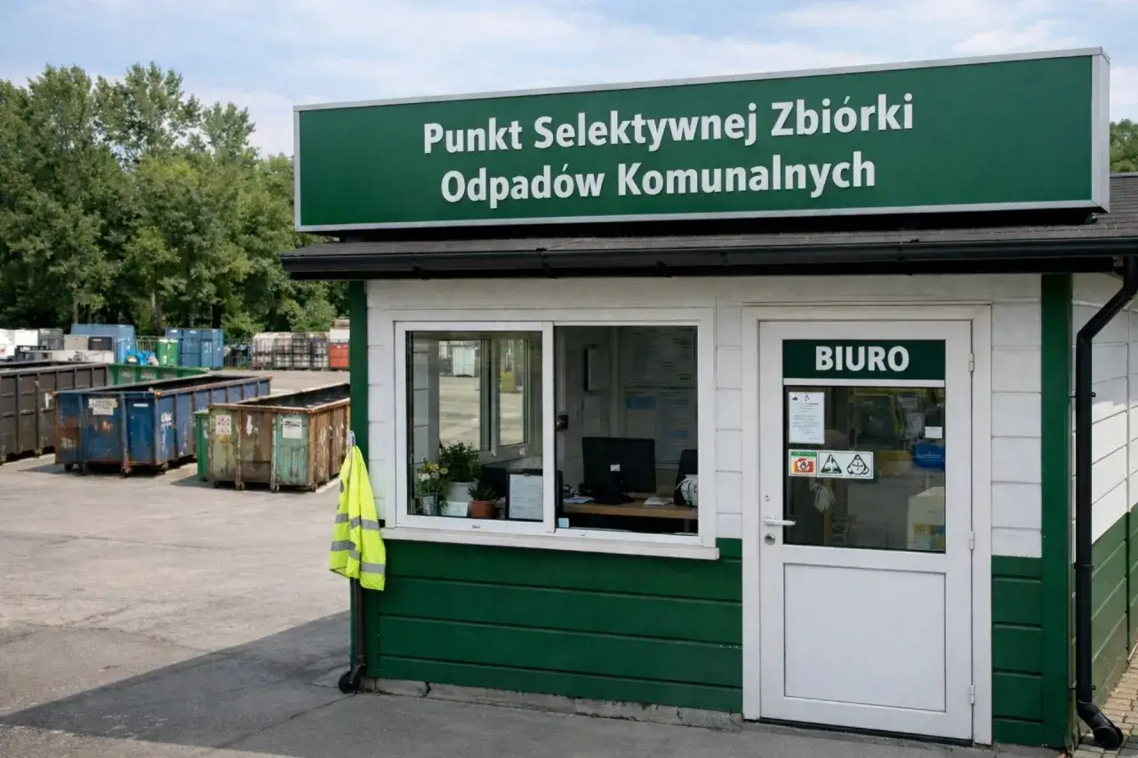 Punkt selektywnej zbiórki odpadów komunalnych. Tu dowiesz się, gdzie wyrzucić styropian i inne odpady.